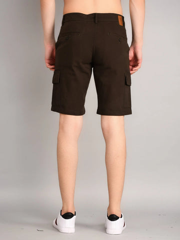 Olive Green Regular Fit Shorts TIM PARIS