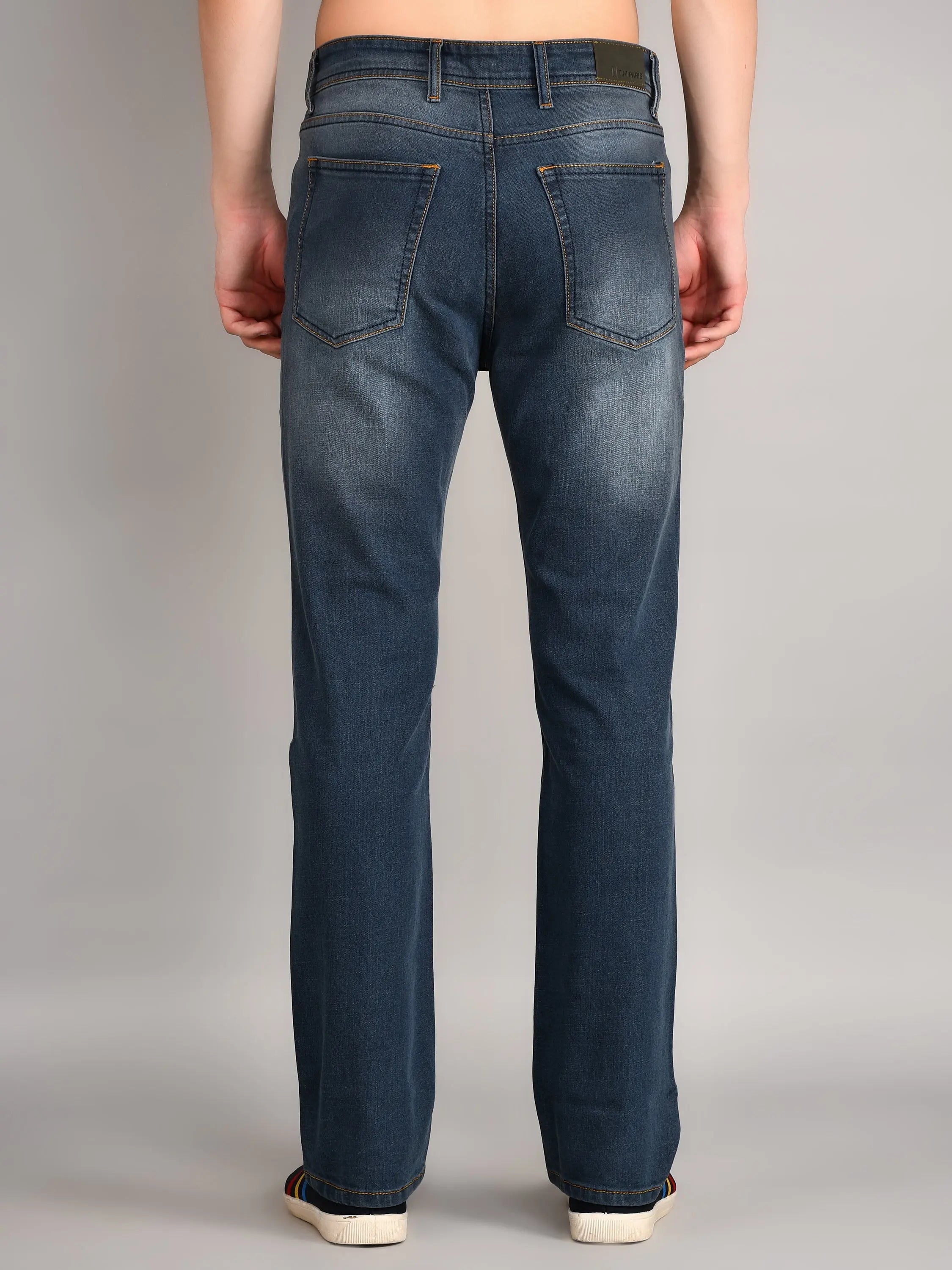 Faded Denim Logan Straight Fit Jeans TIM PARIS