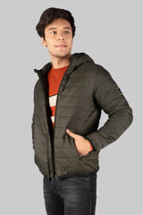Men's Bomber Light Olive Jacket for Winter Wear