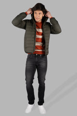 Men's Bomber Light Olive Jacket for Winter Wear