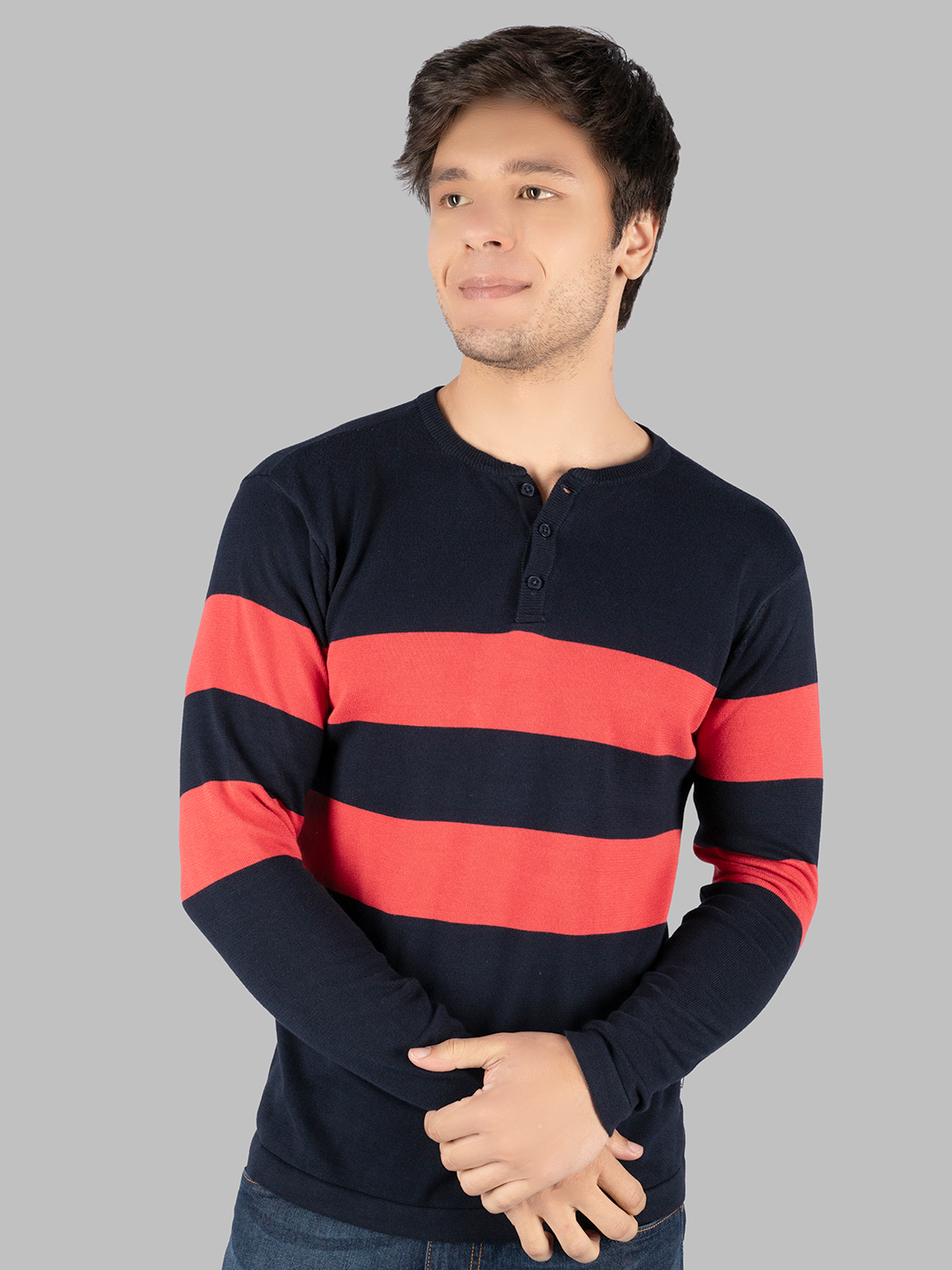 Men's Round Neck Pullover for Winterwear