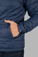 Navy Solid Bomber Jacket