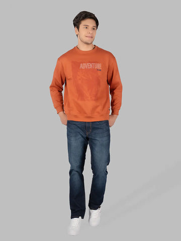 Brown Round Neck Sweatshirt Tim Paris