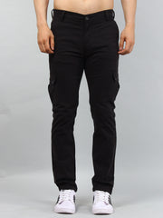 Black Regular Fit Cargo