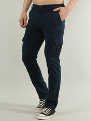 Blue Regular Fit Cargo