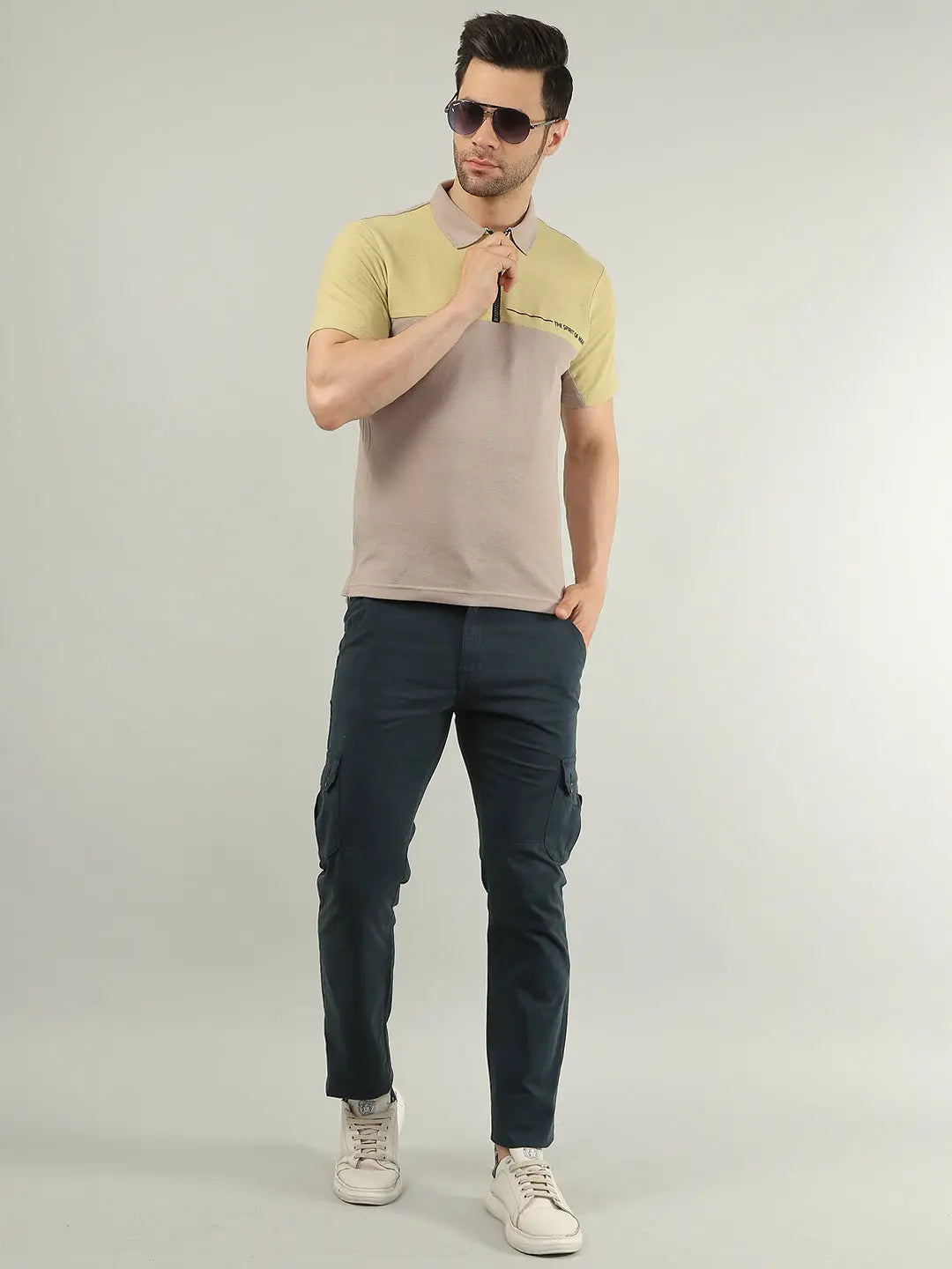 Navy Regular Fit Cargo TIM PARIS