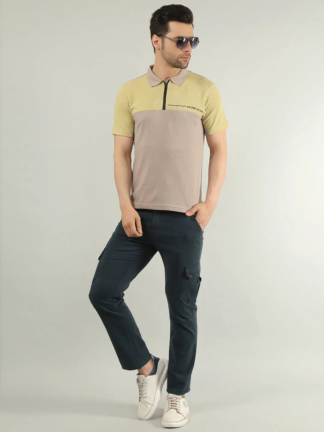 Navy Regular Fit Cargo TIM PARIS