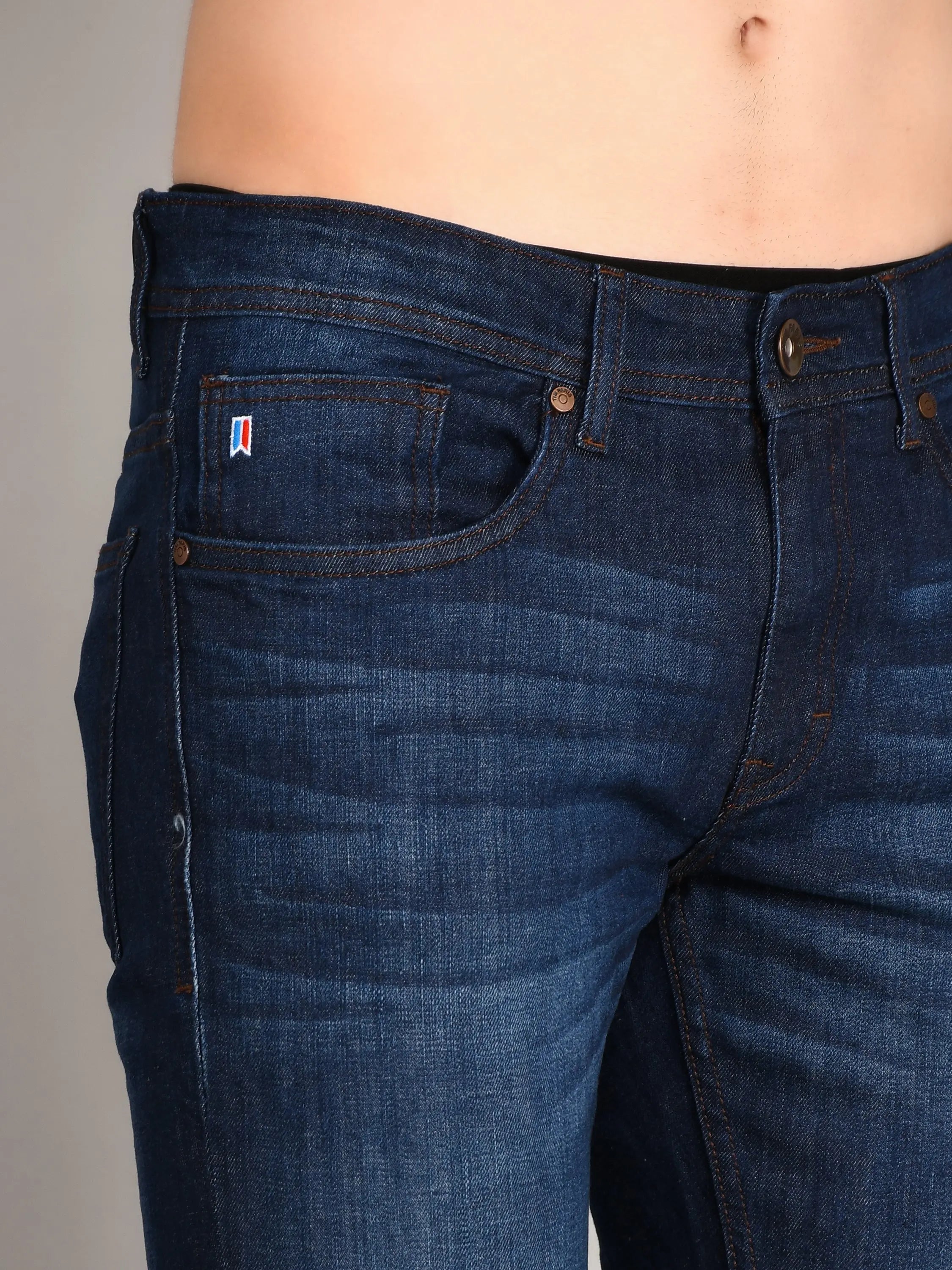 Dark Indigo Ferdinand Slim Tapered Jeans TIM PARIS