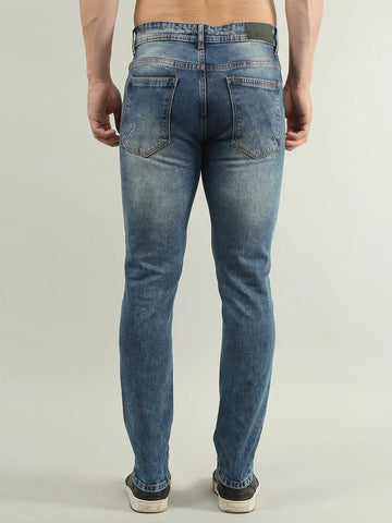 Light Indigo Ferdinand Slim Tapered Fit Jeans Tim Paris