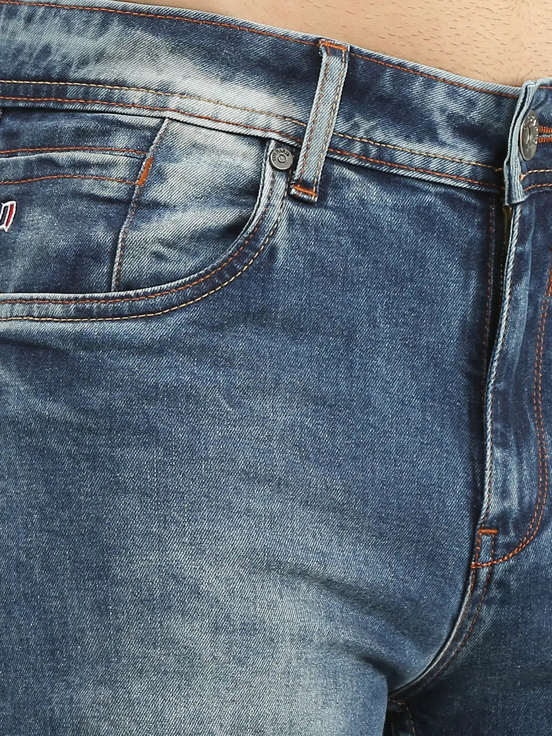 Light Indigo Ferdinand Slim Tapered Fit Jeans Tim Paris