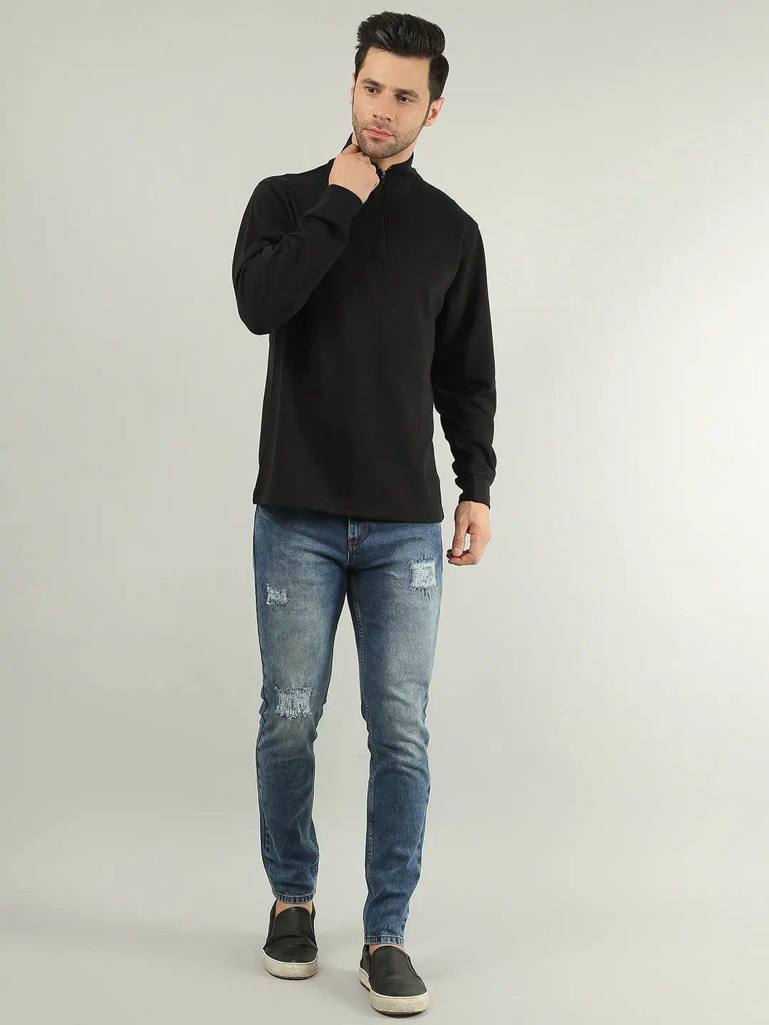 Light Indigo Ferdinand Slim Tapered Fit Jeans Tim Paris