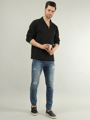 Light Indigo Ferdinand Slim Tapered Fit Jeans Tim Paris