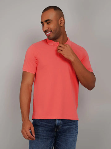 Coral Polo T-shirts Tim Paris