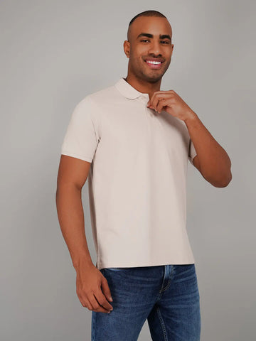 Beige Polo T-shirts Tim Paris