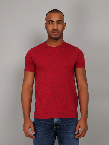 Scooter Red Printed T-Shirt Tim Paris