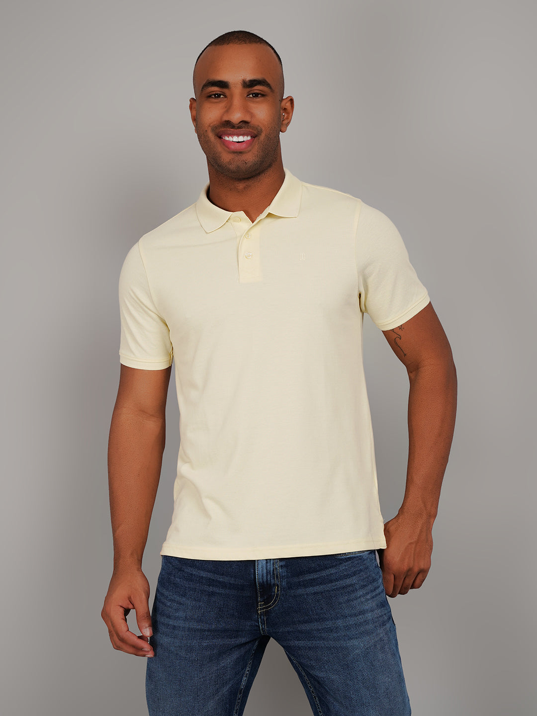 Light Yellow Polo T-shirts