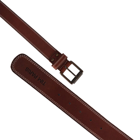 Light Brown Leather Belt For Men Tim Paris