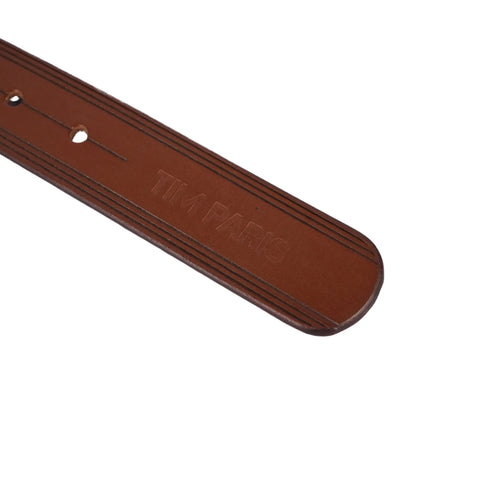 Brown Leather Belt For Men Tim Paris