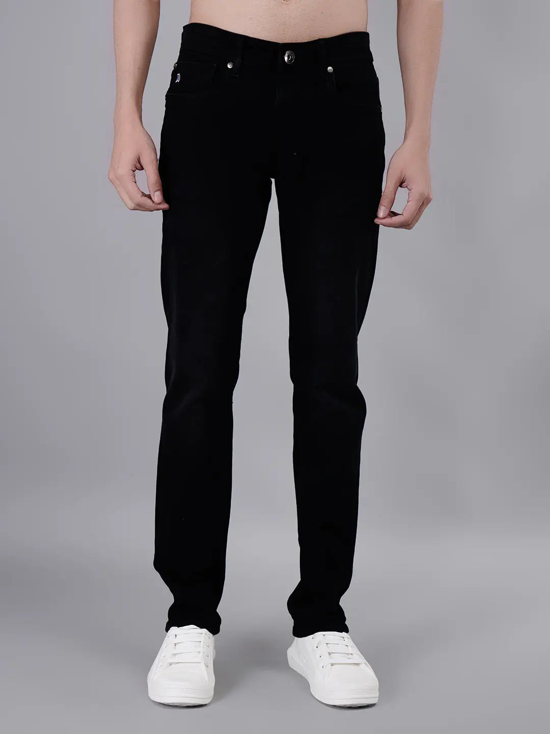 Black Ferdinand Slim Tapered Fit Jeans Tim Paris
