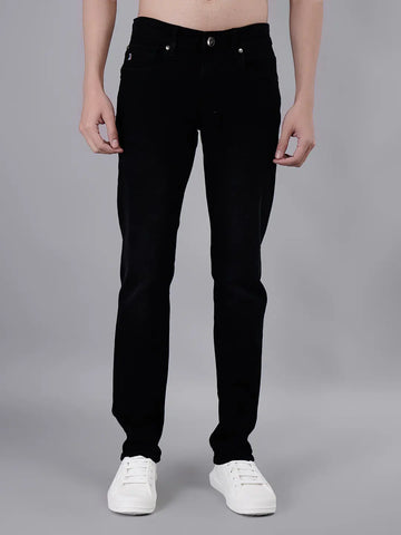Black Ferdinand Slim Tapered Fit Jeans Tim Paris
