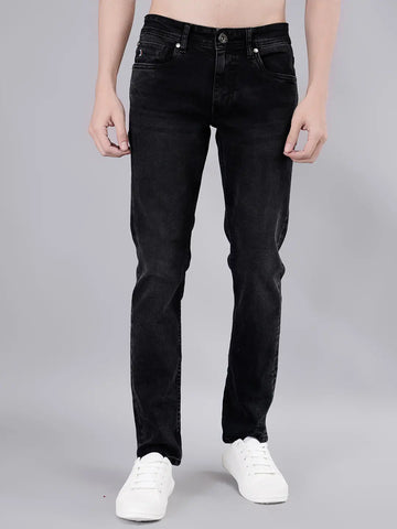 Black Ferdinand Slim Tapered Fit Jeans Tim Paris