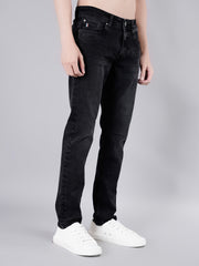 Men's Solid Black Jeans