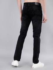 Men's Solid Black Jeans