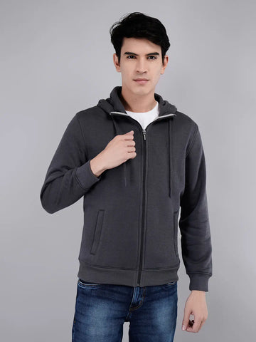 Black Oyester Zipper Hoodie Tim Paris