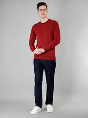 Tim Paris Solid Pullover for Men