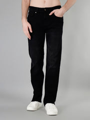Enzyme Wash Jet Black Stretch Fit Jeans