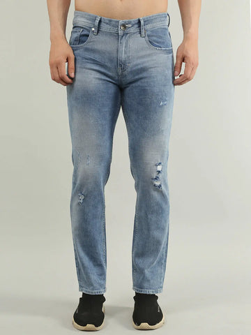 Light Wash Ferdinand Slim Tapered Jeans TIM PARIS