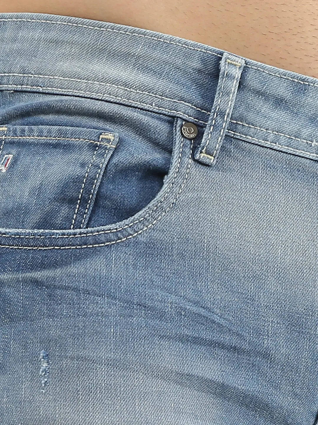 Light Wash Ferdinand Slim Tapered Jeans TIM PARIS