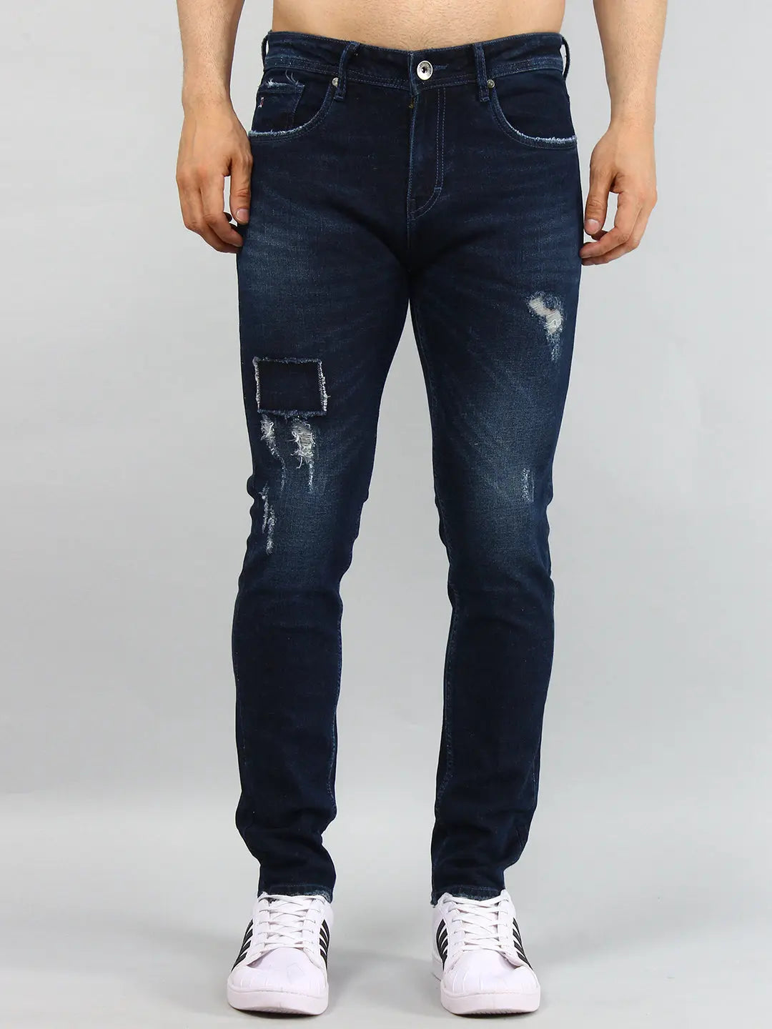 Dark Wash Ferdinand Slim Tapered Jeans TIM PARIS