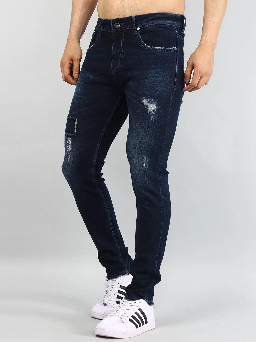 Dark Wash Ferdinand Slim Tapered Jeans TIM PARIS