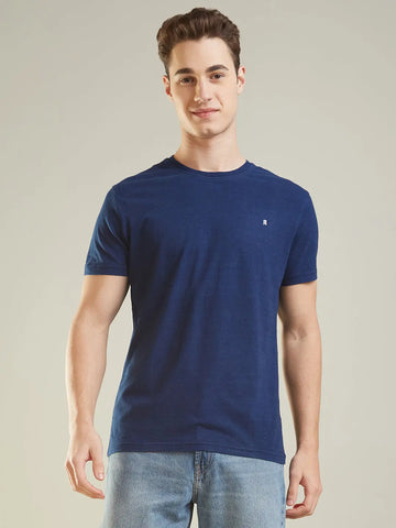 Light Wash Solid T-Shirt Tim Paris