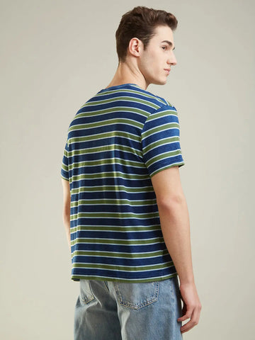 Medium Wash Solid T-Shirt Tim Paris