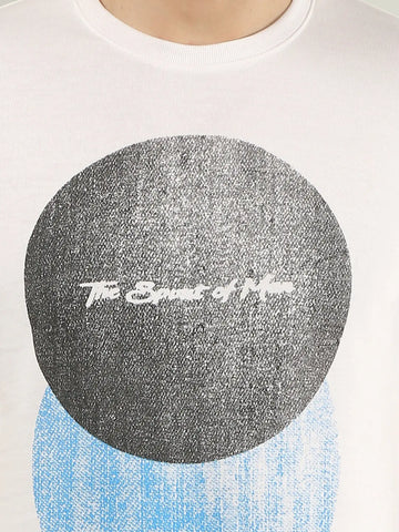 White Printed T-Shirt Tim Paris