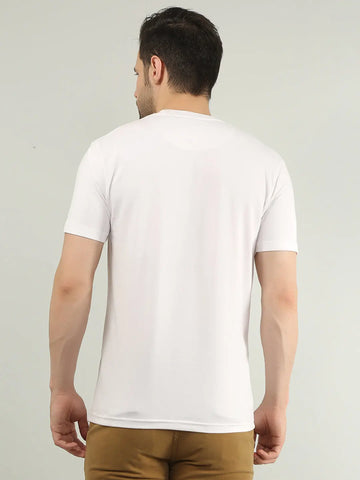 White Printed T-Shirt Tim Paris