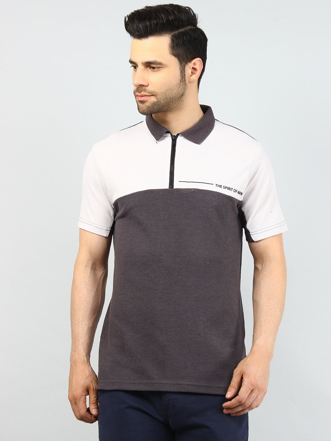 Anthra Printed Polo Tshirt