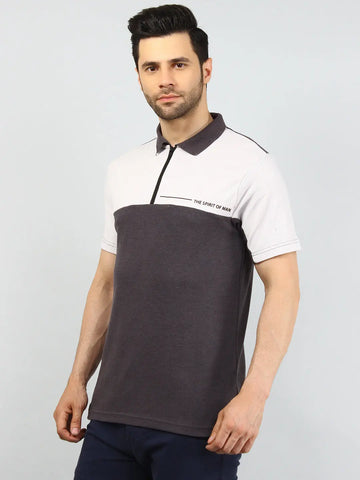 Anthra Printed Polo Tshirt Tim Paris