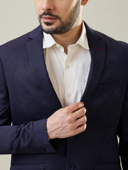 Ink Blue Knitted Blazer