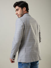Light Grey Structure Blazers
