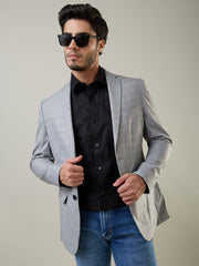 Light Grey Structure Blazers