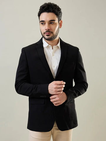 Black Structure Blazers Tim Paris