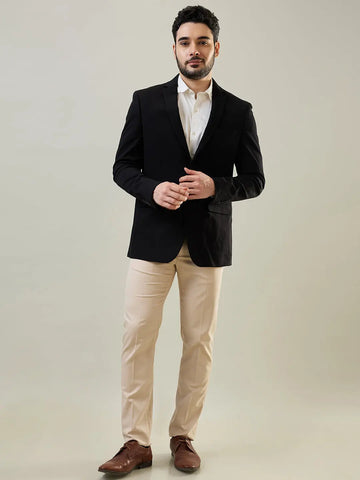 Black Structure Blazers Tim Paris