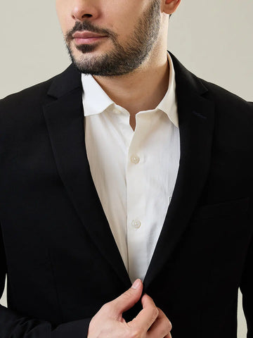 Black Structure Blazers Tim Paris