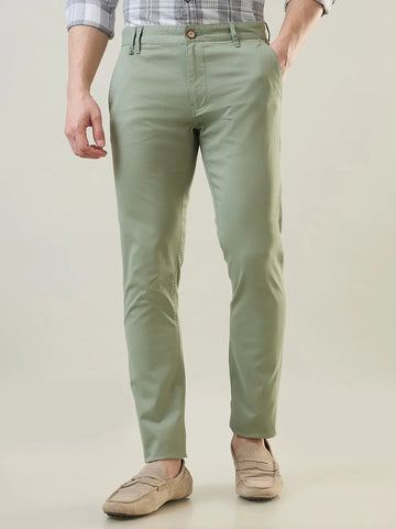 Green Slim Fit Chinos Tim Paris