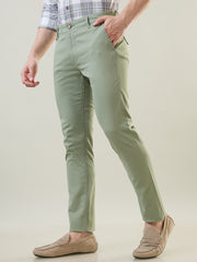 Green Slim Fit Chinos