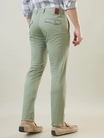 Green Slim Fit Chinos Tim Paris