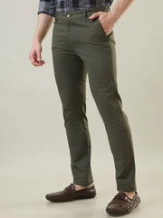 Olive Green Louis Slim Tapered Chinos TIM PARIS